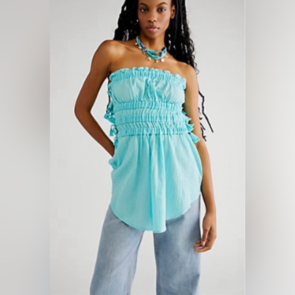NWOT Free People X Jen’s Pirate Booty Fleetwood Tunic size XL in Ocean